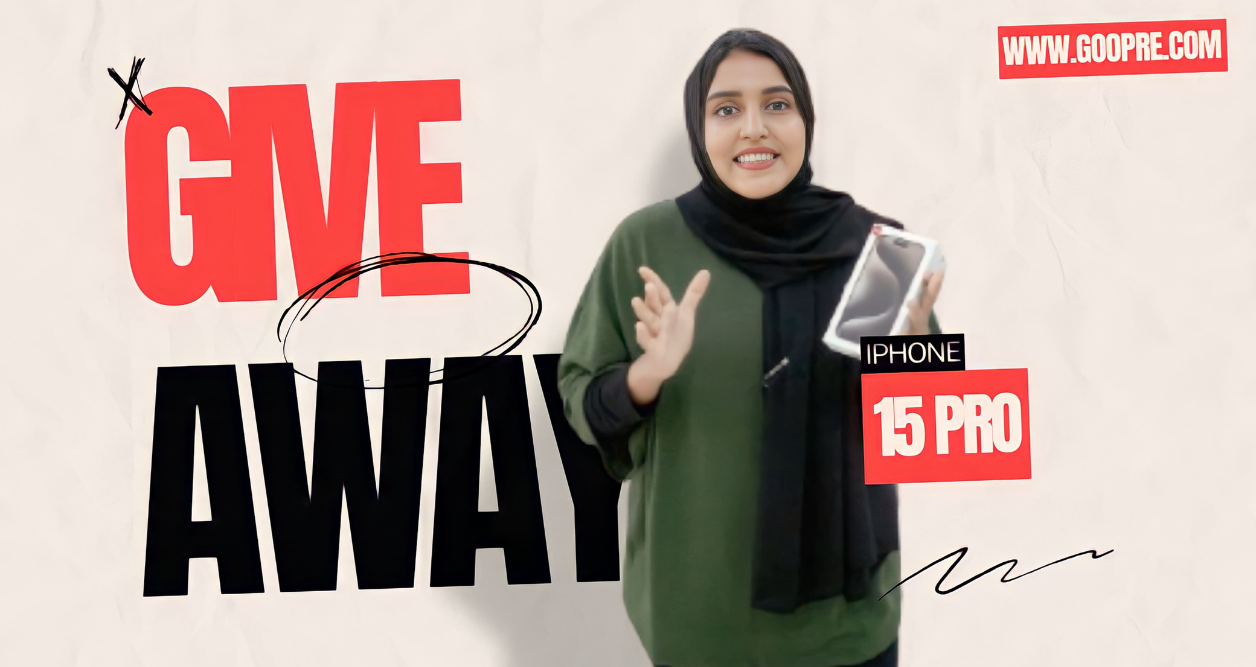 Goopre is giving iphone 15 pro in oman