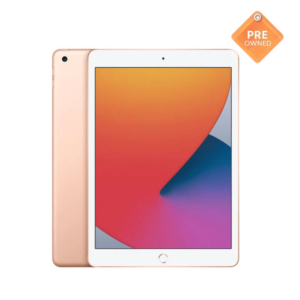 Preowned Apple iPad 8 with Retina display, clean screen, and smooth performance.